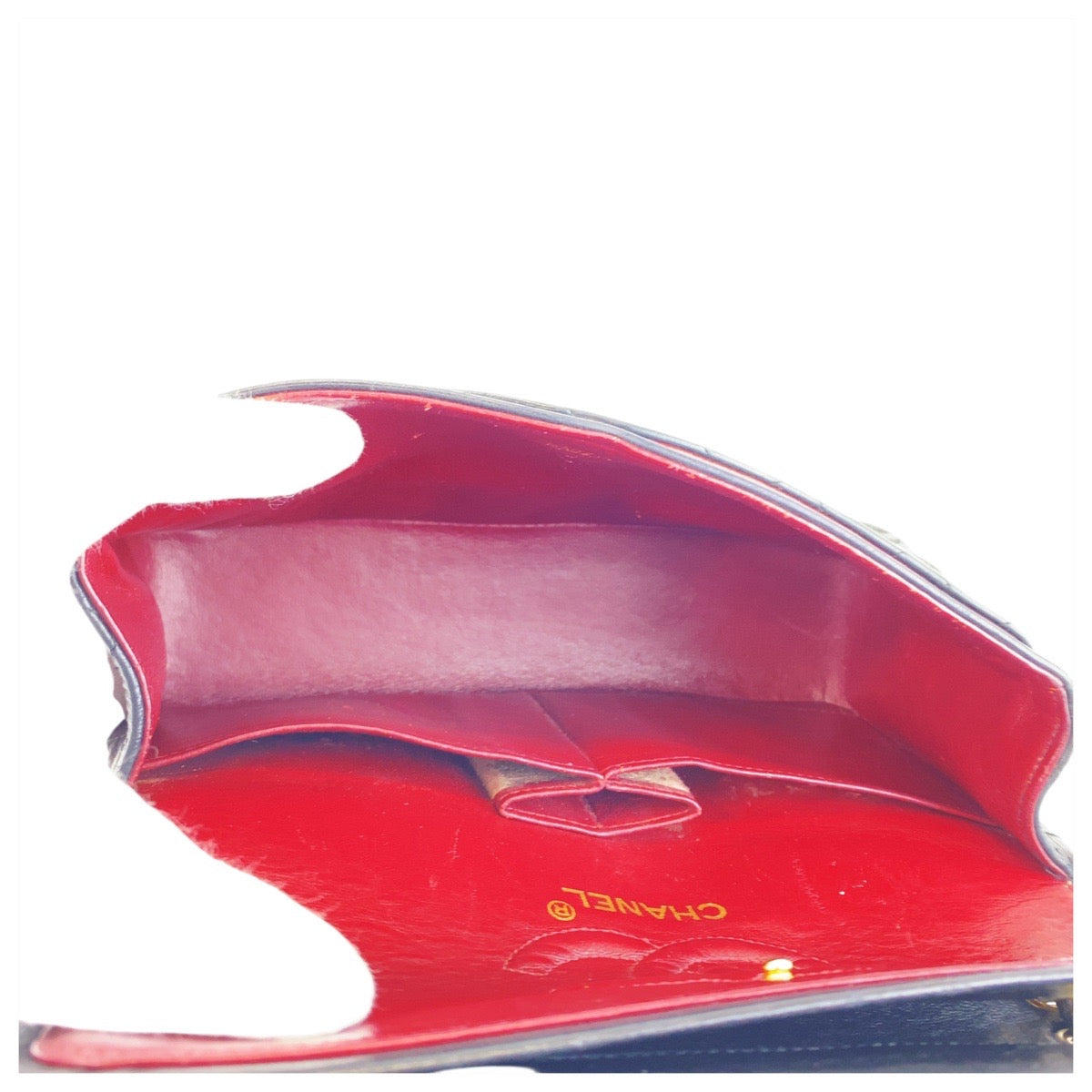 21284
CHANEL シャネル ヴィンテージ マトラッセ ココマーク ターンロック ダブルフラップ ブラック 黒 ゴールド金具 レザー チェーンショルダーバッグ レディース AB290