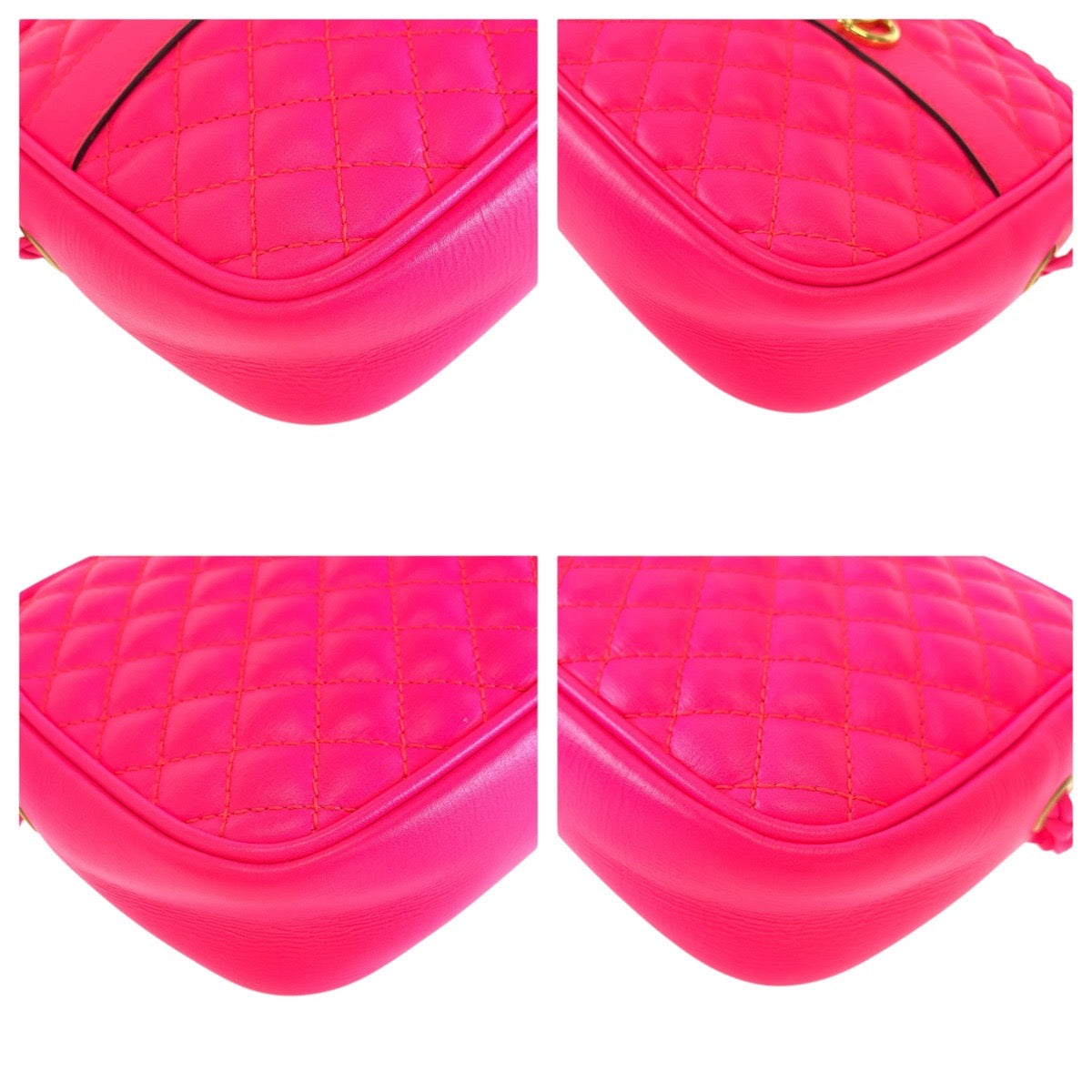 21288
GUCCI グッチ ホースビット インターローキング ピンク シルバー ゴールド金具 レザー 534950 ショルダーバッグ ポシェット カメラバッグ レディース A78