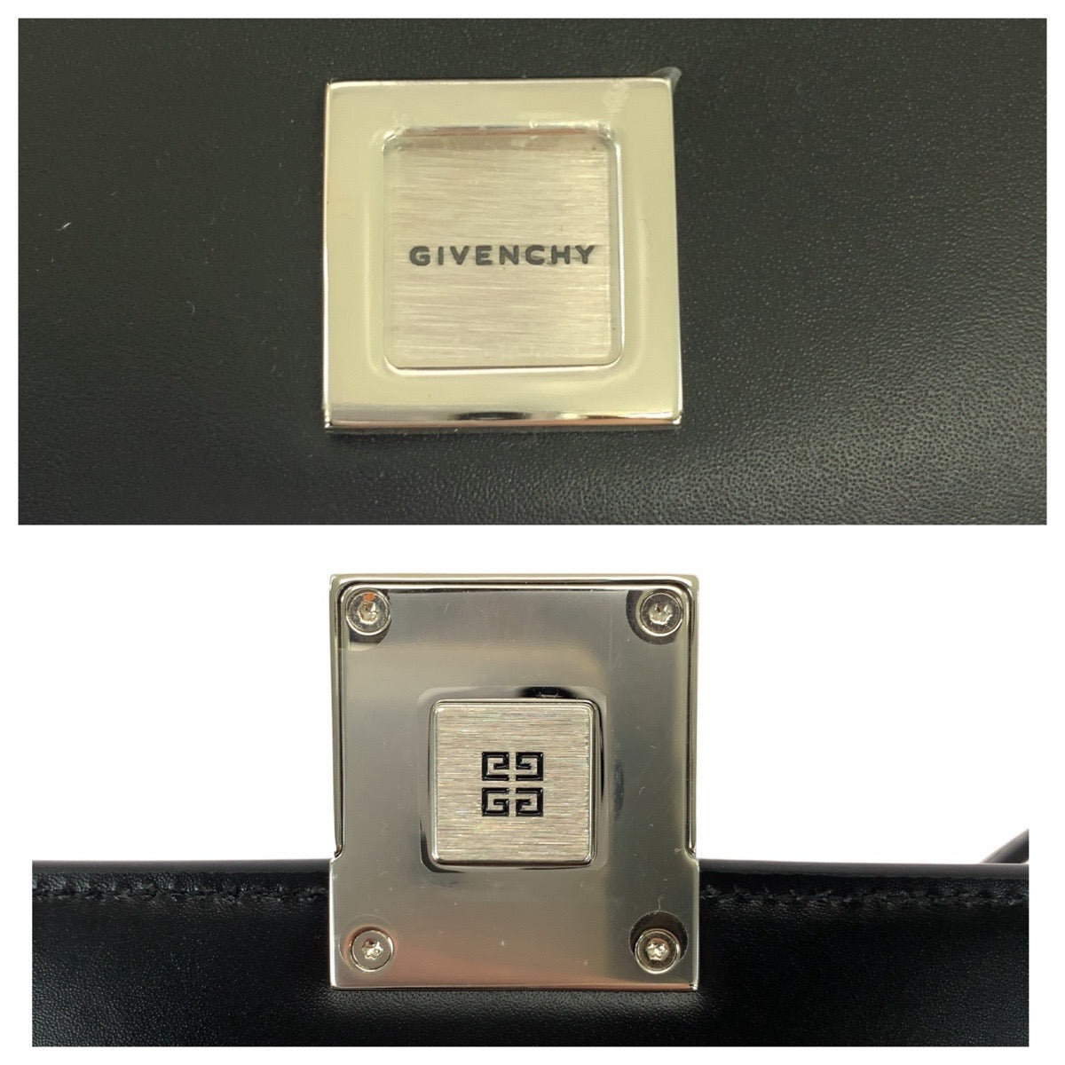 21290
GIVENCHY ジバンシィ ４G スモール ブラック 黒 シルバー金具 レザー / メタル BB50HEB15S 001 ショルダーバッグ チェーンショルダーバッグ レディース S80