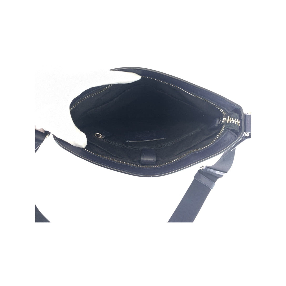 21291
COACH コーチ シグネチャー ゴッサム ネイビー PVC F54781 ショルダーバッグ ポシェット メンズ A16