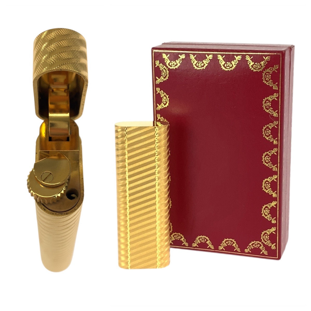21293
CARTIER カルティエ デコール ゴールド 金 メッキ CA20317 ライター メンズ A28