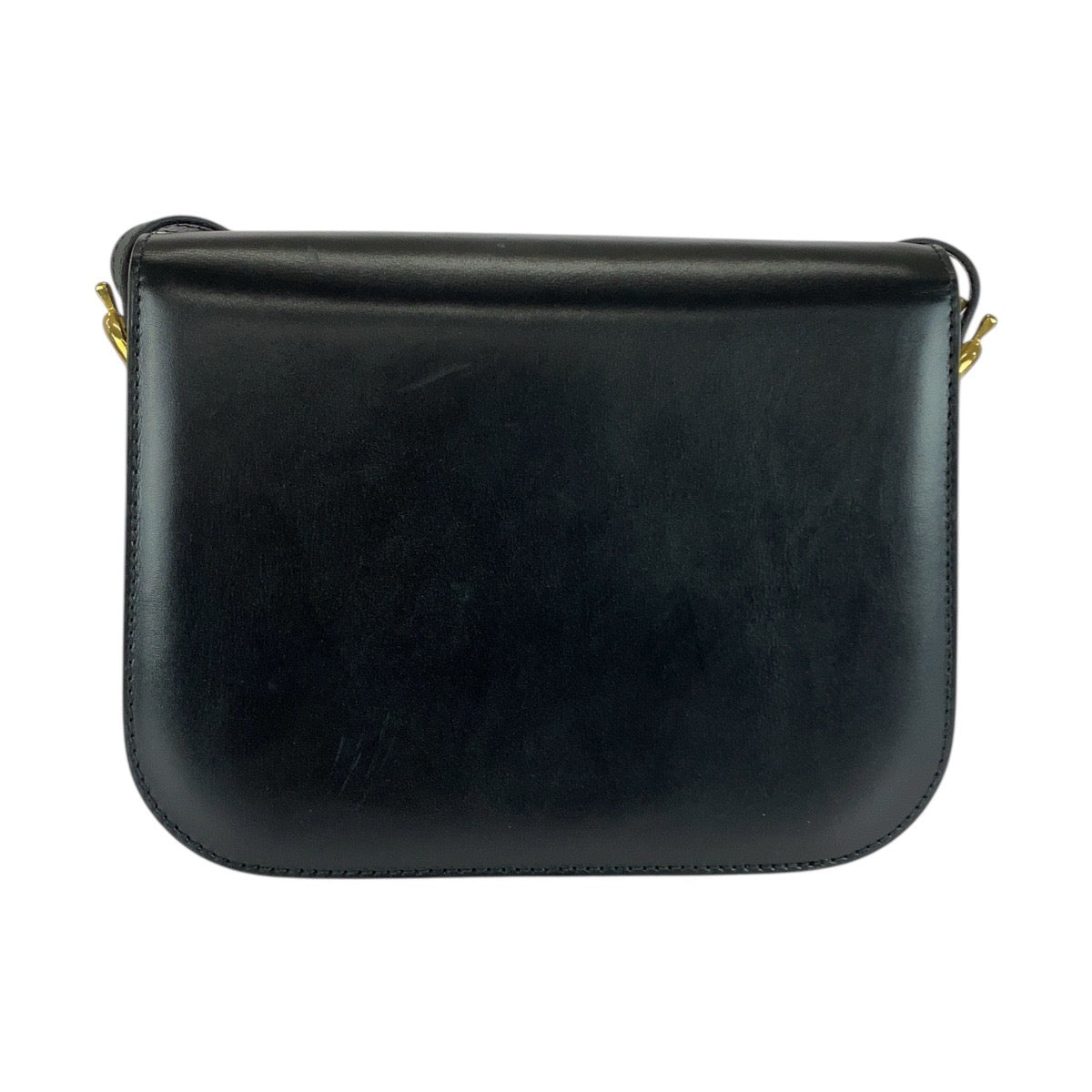 21295
CELINE セリーヌ ヴィンテージ 馬車金具 ホースキャリッジ ブラック 黒 ゴールド金具 レザー JT06 ショルダーバッグ ポシェット レディース A78