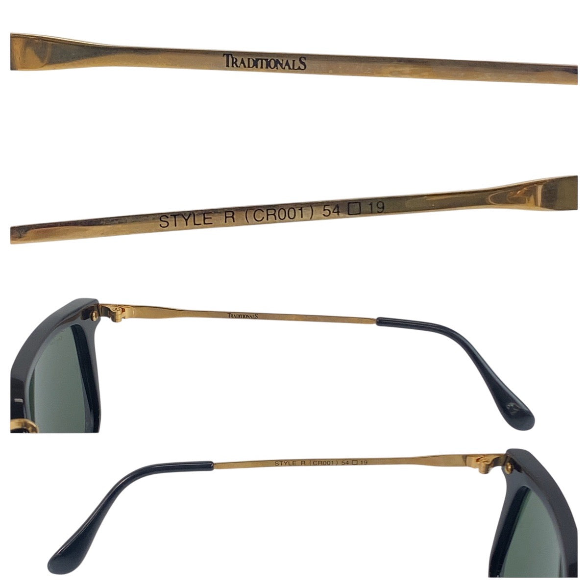 21296
Ray-Ban レイバン ヴィンテージ ボシュロム TRADITIONALS ブラック 黒 ゴールド金具 プラスチック / メタル STYLE R CR001 54□19 サングラス 男女兼用 ウェリントン メンズ ABP14