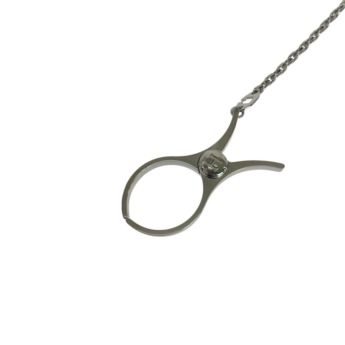 21300
HERMES エルメス シルバー メタル キーホルダー バッグチャーム グローブホルダー レディース A