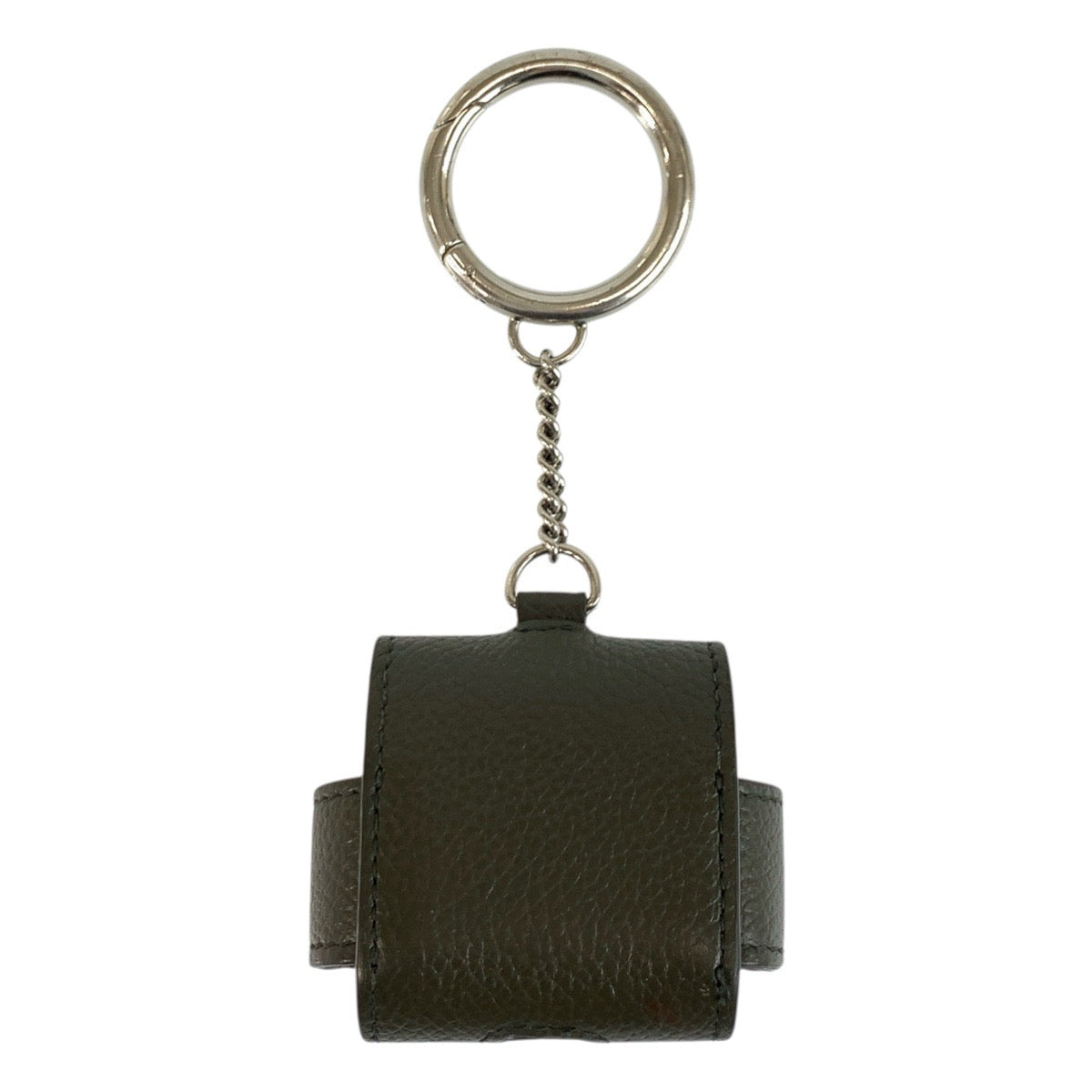 21302
BALENCIAGA バレンシアガ Cash グレー ブラウン シルバー金具 レザー 655679 3590 エアポッズケース AirPodsケース 男女兼用 メンズ ABP