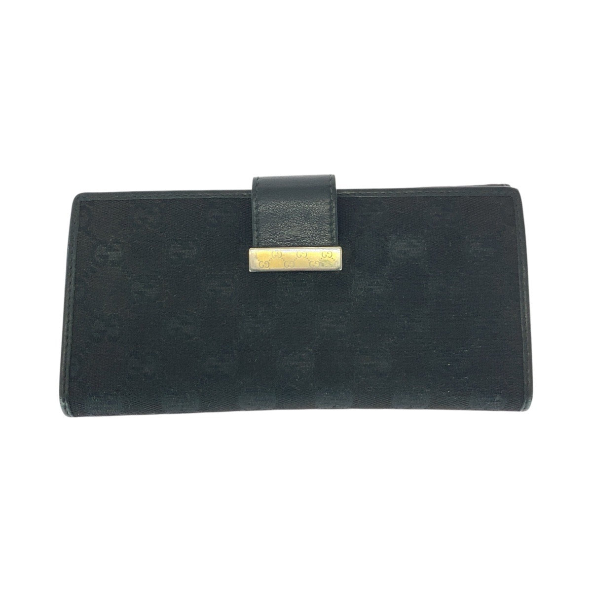 21304
GUCCI グッチ ブラック 黒 ゴールド金具 GGキャンバス 212089 長財布 ロングウォレット レディース AB8