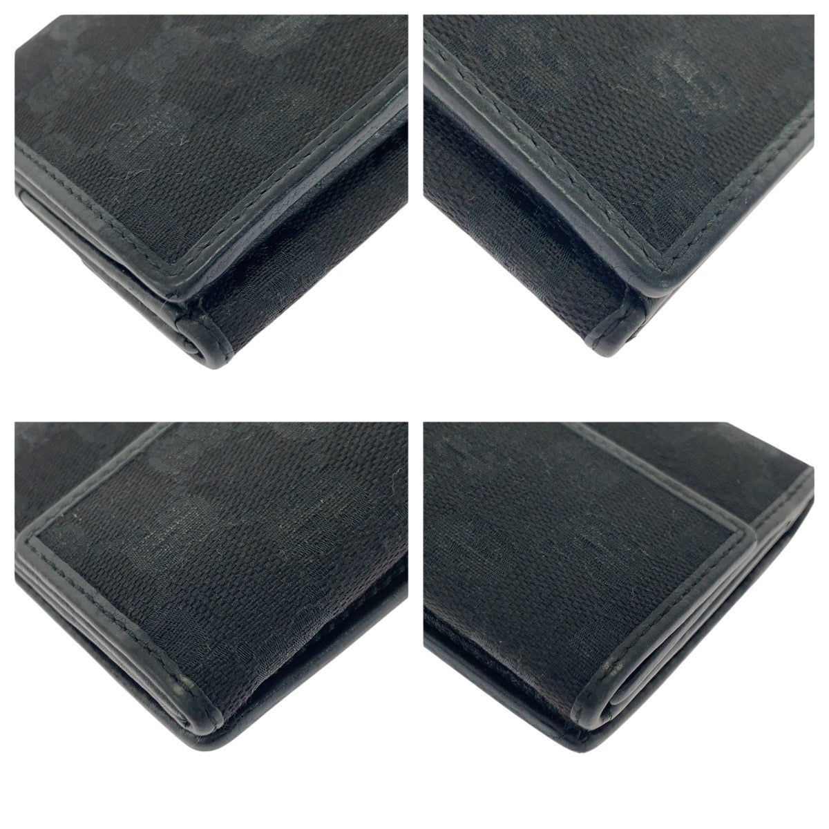 21304
GUCCI グッチ ブラック 黒 ゴールド金具 GGキャンバス 212089 長財布 ロングウォレット レディース AB8