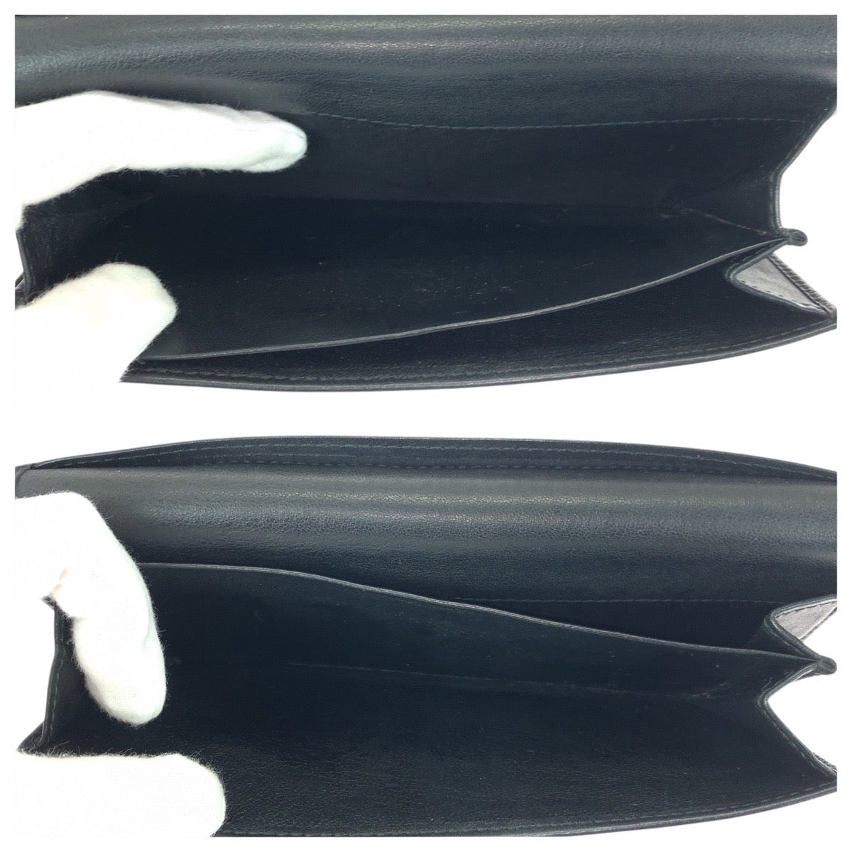 21304
GUCCI グッチ ブラック 黒 ゴールド金具 GGキャンバス 212089 長財布 ロングウォレット レディース AB8