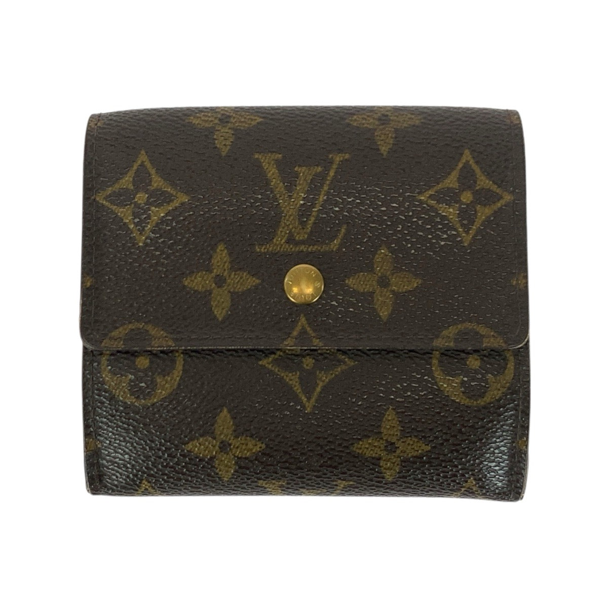 21308
LOUIS VUITTON ルイヴィトン モノグラム ポルトモネビエカルトクレディ ブラウン ゴールド金具 PVC M61652 折財布 コンパクトウォレット レディース AB17