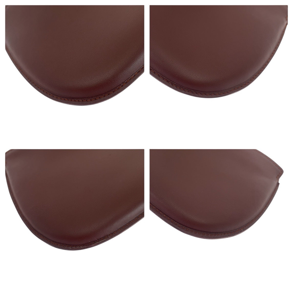 21310
CARTIER カルティエ マストライン ワインレッド ゴールド金具 レザー ハンドバッグ アクセサリーポーチ レディース A14