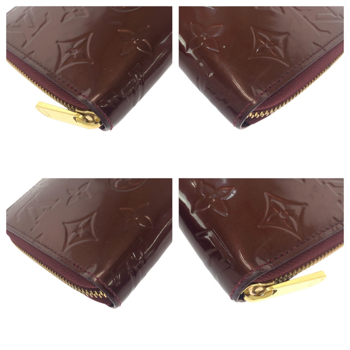 21311
LOUIS VUITTON ルイヴィトン モノグラム ジッピーウォレット ワインレッド ゴールド金具 ヴェルニ M93522 長財布 ラウンドファスナー レディース ABP14