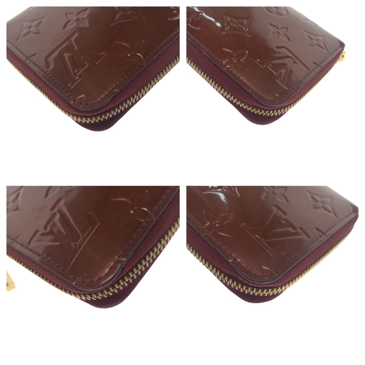 21311
LOUIS VUITTON ルイヴィトン モノグラム ジッピーウォレット ワインレッド ゴールド金具 ヴェルニ M93522 長財布 ラウンドファスナー レディース ABP14