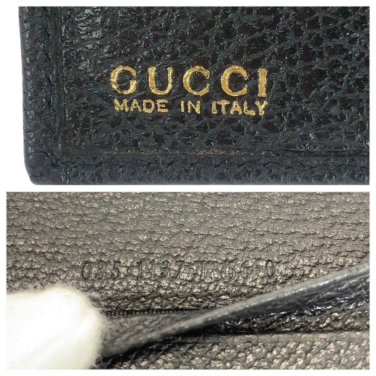 21312
GUCCI グッチ ヴィンテージ バンブー ブラック 黒 ゴールド金具 レザー / スエード 035 1137 1866 0 二つ折り財布 コンパクトウォレット レディース AB
