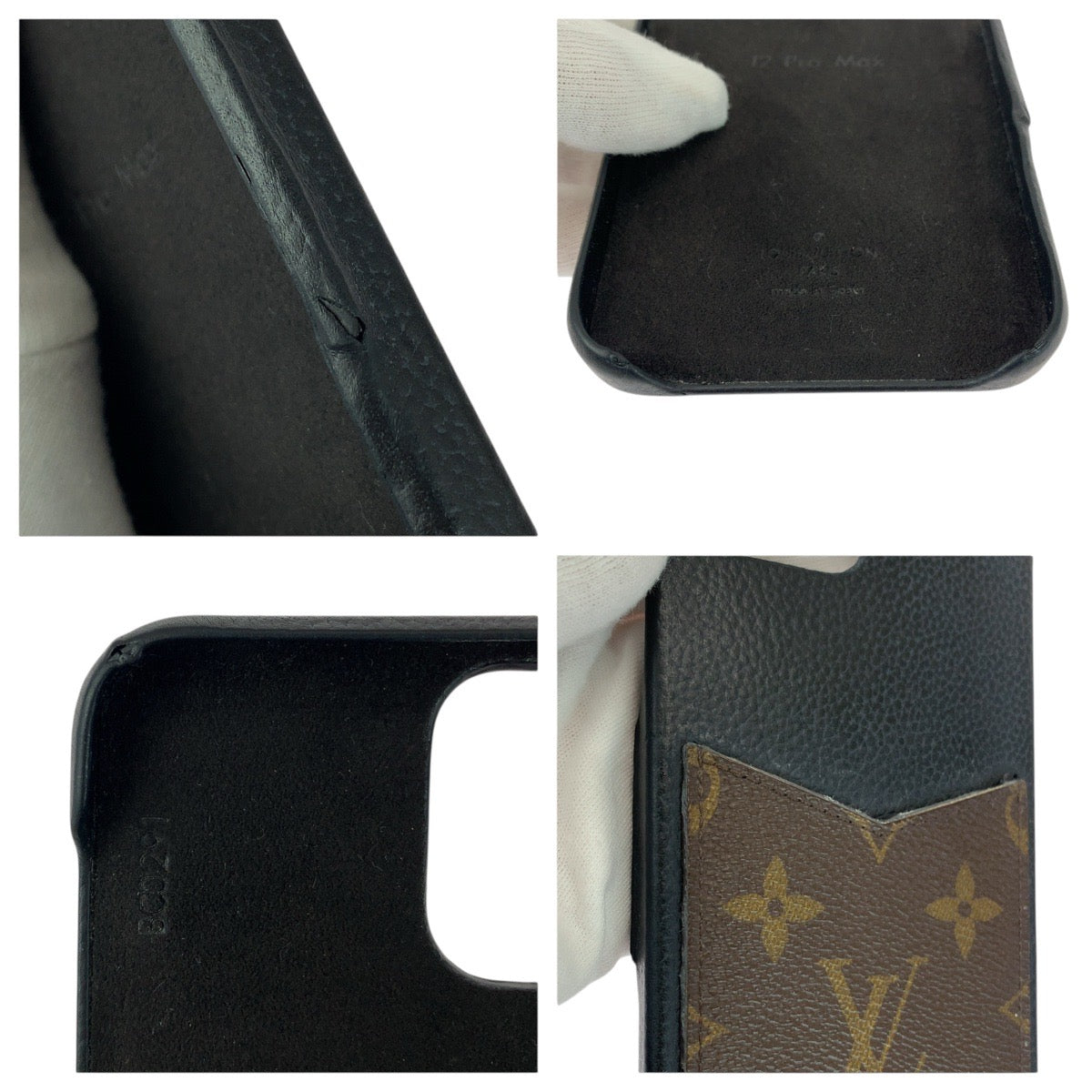 21313
LOUIS VUITTON ルイヴィトン モノグラム iPhone12ProMax ブラウン ブラック PVC / レザー M80080 iPhoneケース 男女兼用 レディース AB7