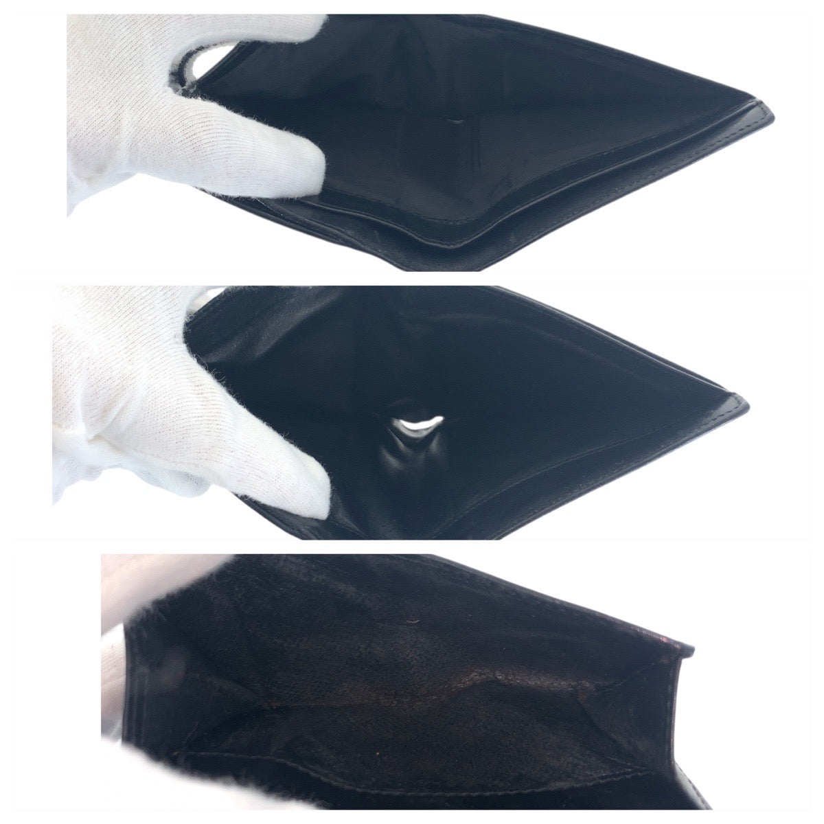 21321
GUCCI グッチ ヴィンテージ ベージュ 黒 シルバー金具 GGキャンバス / レザー 035.2778.2100 折り財布 コンパクトウォレット レディース AB