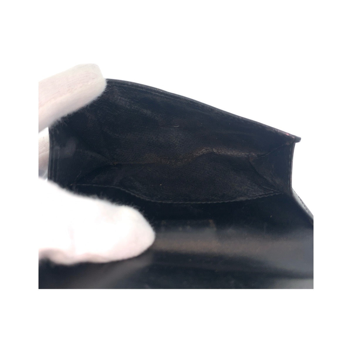 21321
GUCCI グッチ ヴィンテージ ベージュ 黒 シルバー金具 GGキャンバス / レザー 035.2778.2100 折り財布 コンパクトウォレット レディース AB