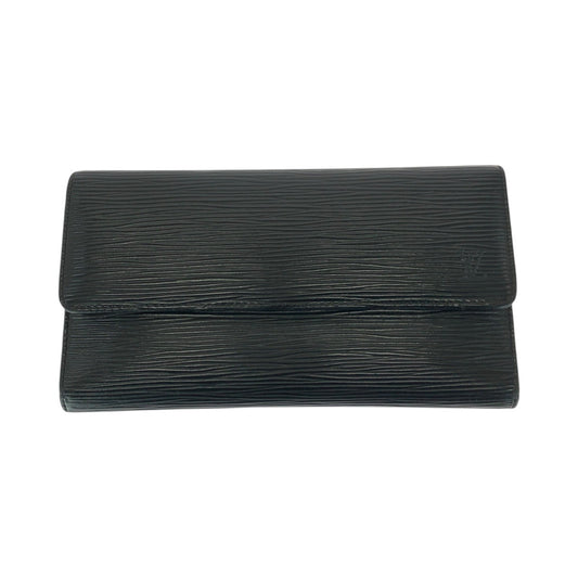 21324
LOUIS VUITTON ルイヴィトン エピ ポルトトレゾール インターナショナル ブラック 黒 ゴールド金具 レザー M63382 長財布 ロングウォレット メンズ ABP