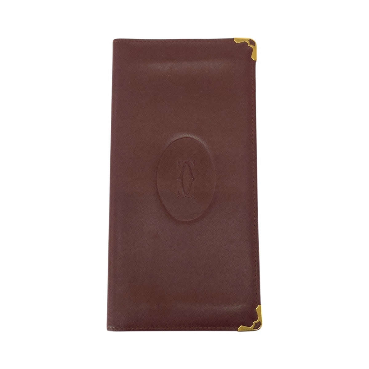 21326
CARTIER カルティエ ヴィンテージ マストライン ワインレッド ゴールド金具 レザー 長財布 ロングウォレット レディース AB