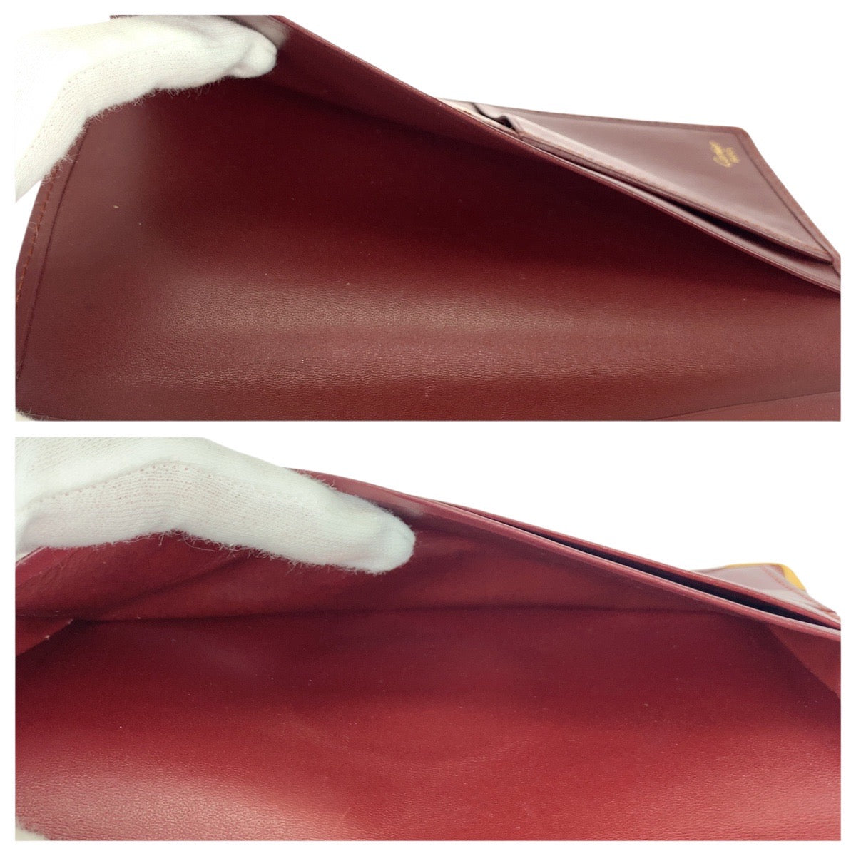 21326
CARTIER カルティエ ヴィンテージ マストライン ワインレッド ゴールド金具 レザー 長財布 ロングウォレット レディース AB