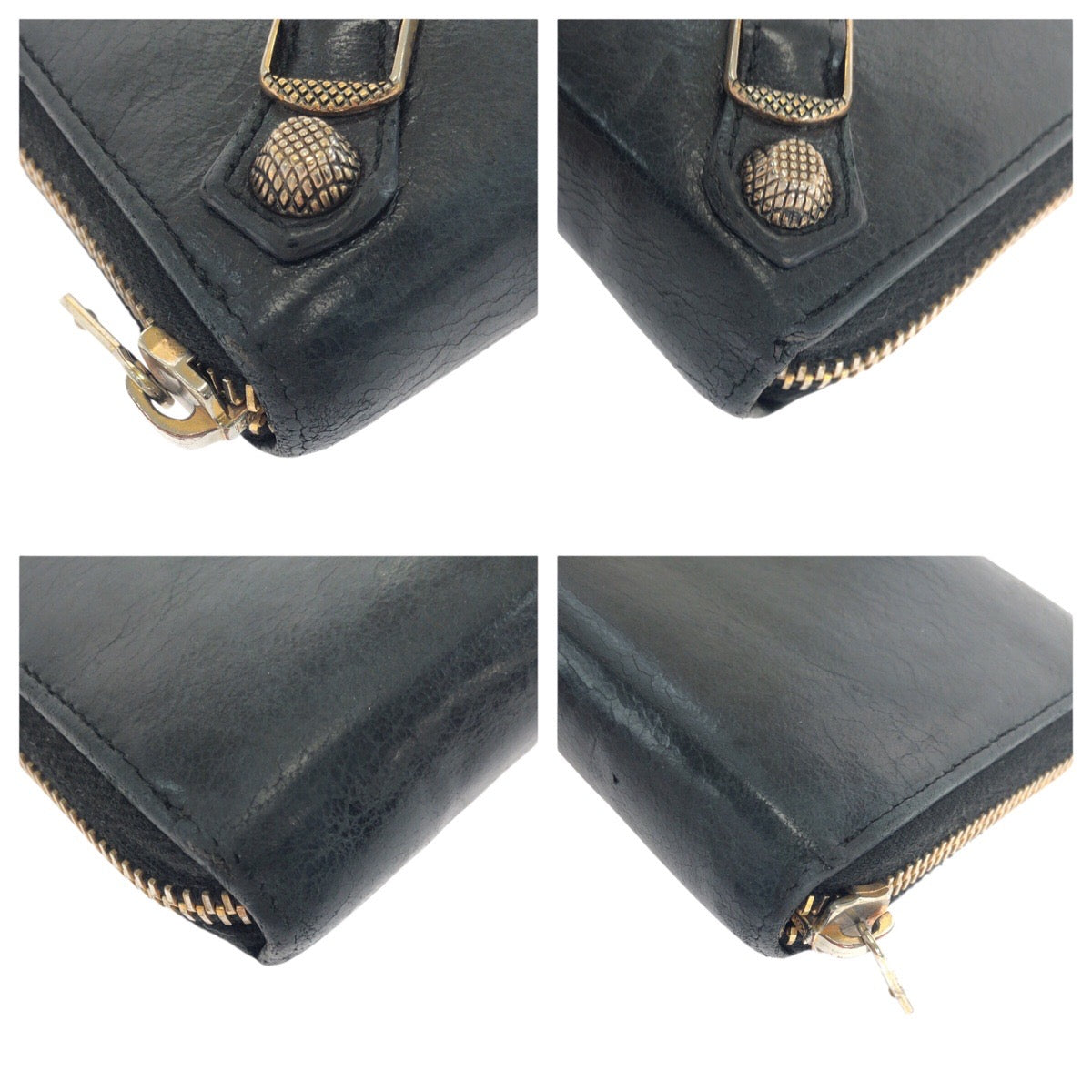 21327
BALENCIAGA バレンシアガ シティ クラシック コンチネンタル ブラック 黒 ゴールド金具 レザー 253053 長財布 ラウンドファスナー レディース AB