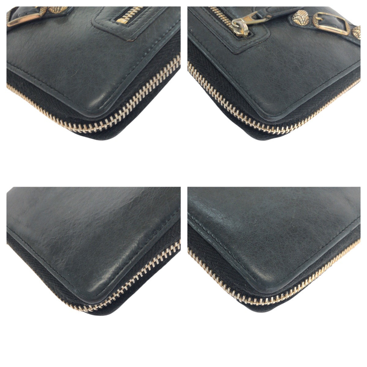 21327
BALENCIAGA バレンシアガ シティ クラシック コンチネンタル ブラック 黒 ゴールド金具 レザー 253053 長財布 ラウンドファスナー レディース AB