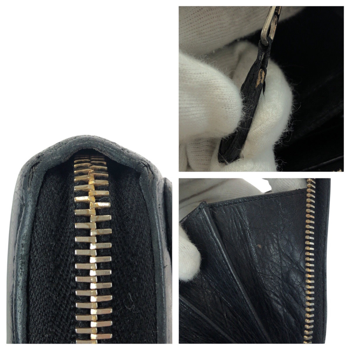 21327
BALENCIAGA バレンシアガ シティ クラシック コンチネンタル ブラック 黒 ゴールド金具 レザー 253053 長財布 ラウンドファスナー レディース AB