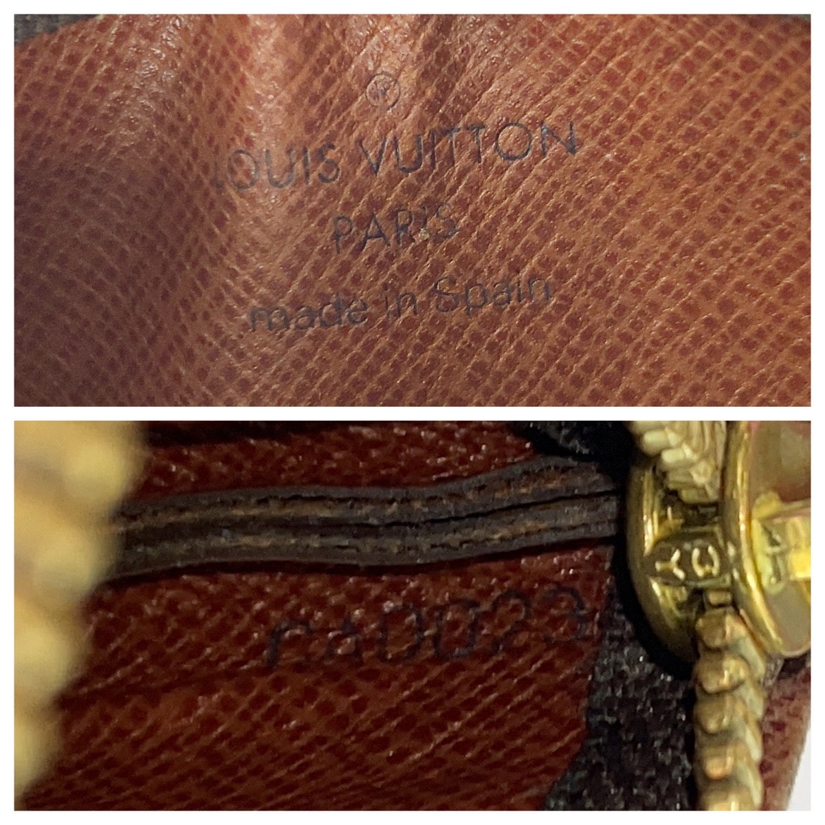 21329
LOUIS VUITTON ルイヴィトン モノグラム ポシェット･クレ ブラウン ゴールド金具 PVC M62650 コインケース キーケース レディース AB