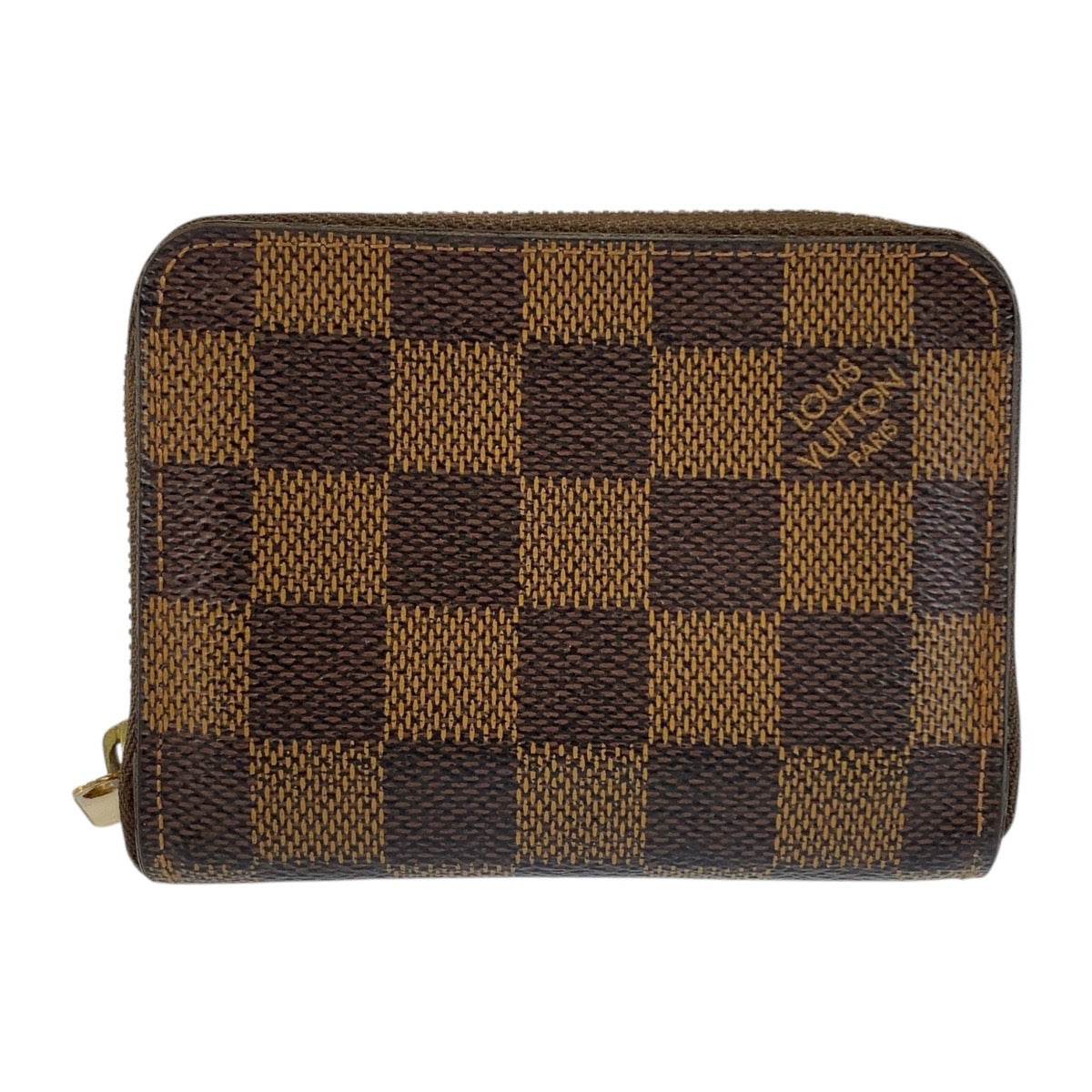 21330
LOUIS VUITTON ルイヴィトン ダミエ ジッピーコインパース ブラウン ゴールド金具 PVC N63070 コインケース コンパクトウォレット レディース ABP