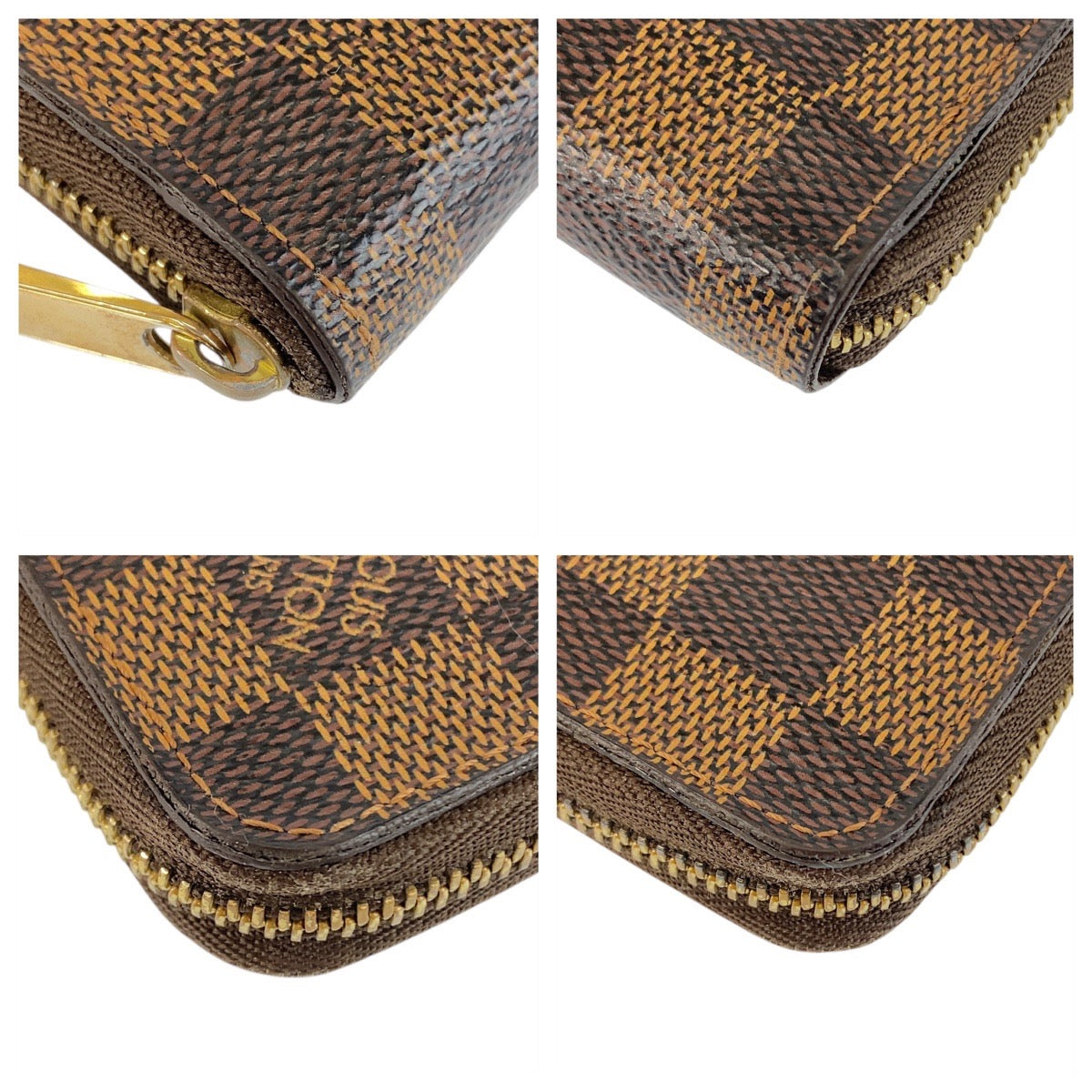 21330
LOUIS VUITTON ルイヴィトン ダミエ ジッピーコインパース ブラウン ゴールド金具 PVC N63070 コインケース コンパクトウォレット レディース ABP