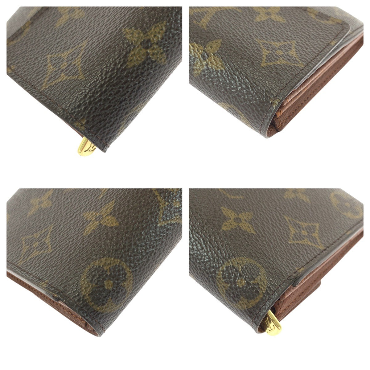 21332
LOUIS VUITTON ルイヴィトン モノグラム ポルトフォイユ ブラウン ゴールド金具 PVC 長財布 ロングウォレット レディース AB