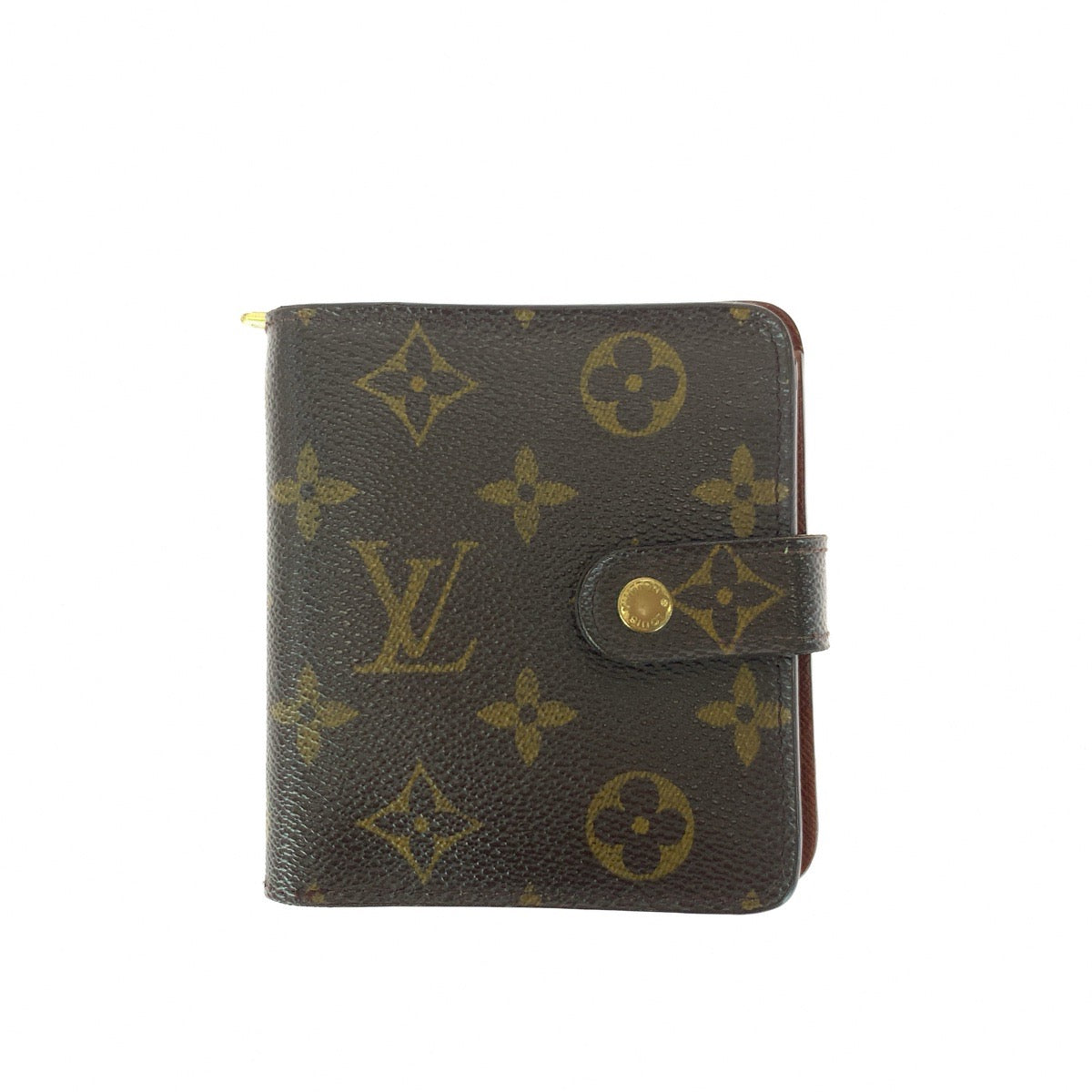 21333
LOUIS VUITTON ルイヴィトン モノグラム コンパクト ジップ ブラウン ゴールド金具 PVC M61667 折財布 コンパクトウォレット レディース AB