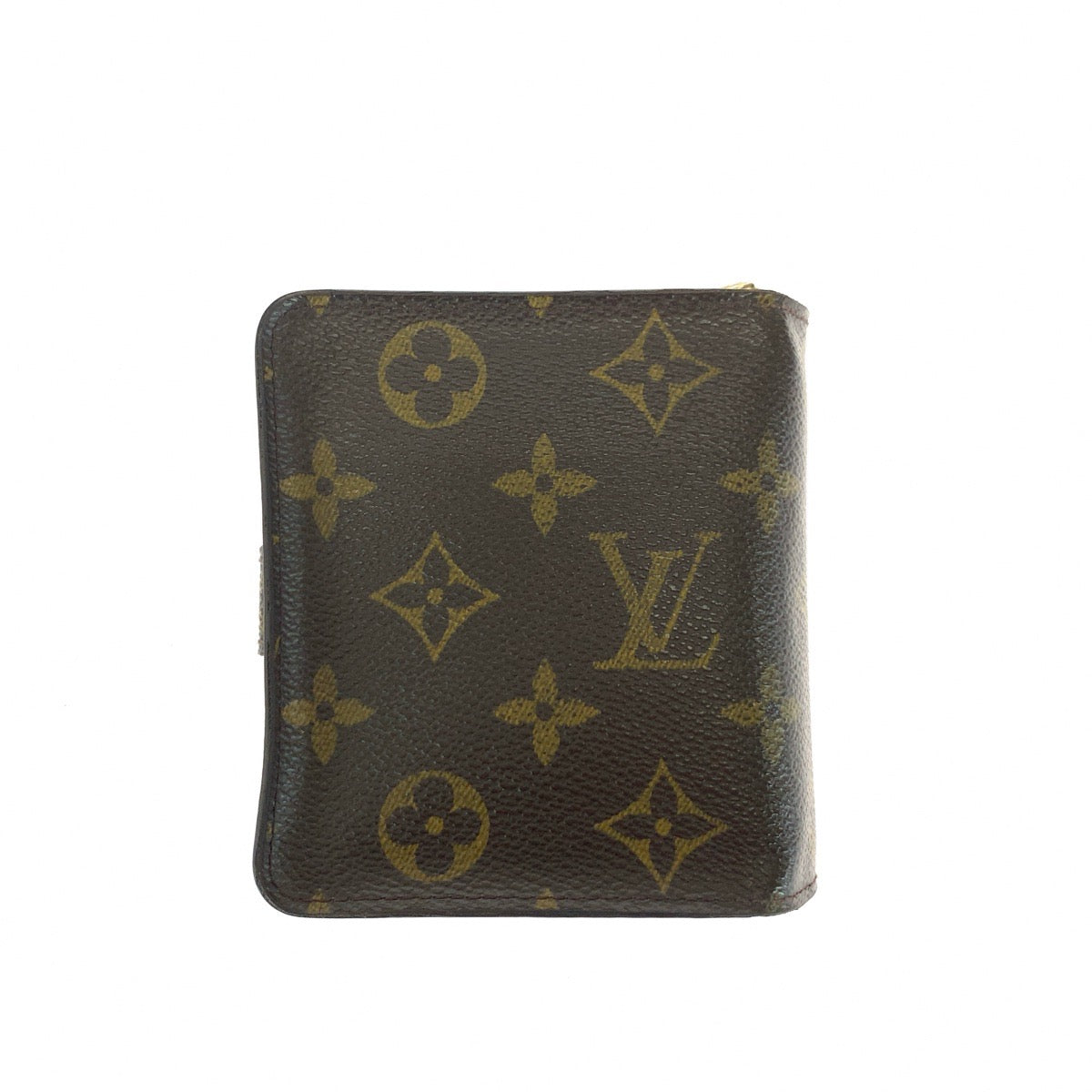 21333
LOUIS VUITTON ルイヴィトン モノグラム コンパクト ジップ ブラウン ゴールド金具 PVC M61667 折財布 コンパクトウォレット レディース AB