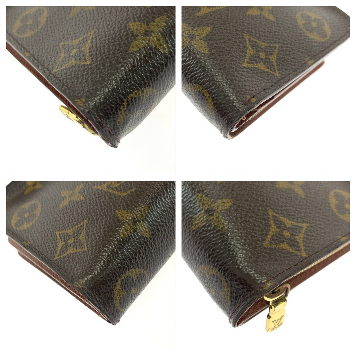 21333
LOUIS VUITTON ルイヴィトン モノグラム コンパクト ジップ ブラウン ゴールド金具 PVC M61667 折財布 コンパクトウォレット レディース AB