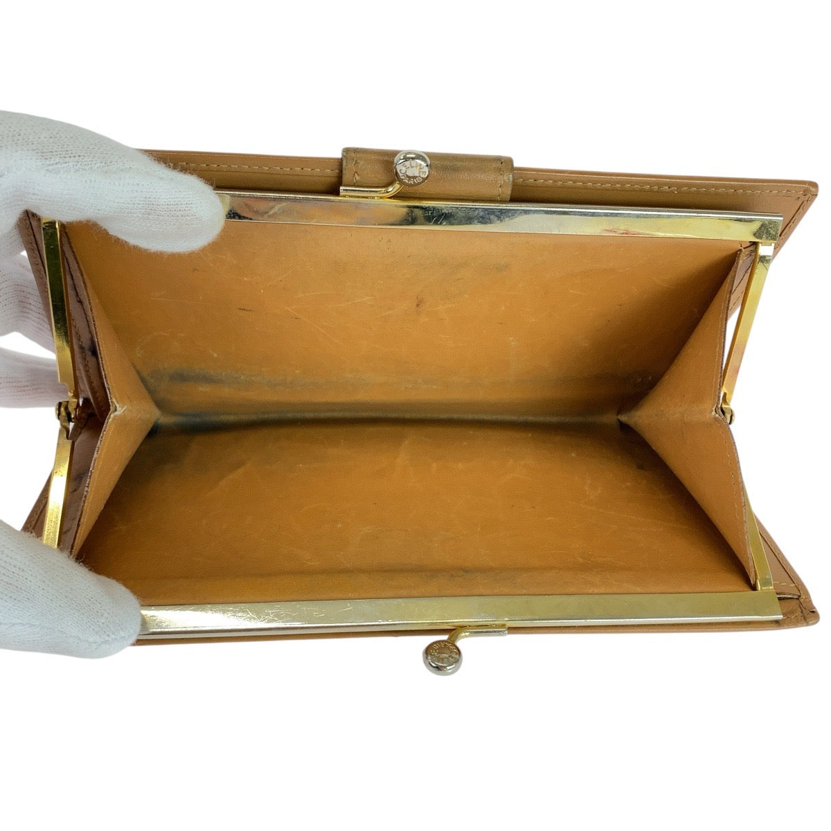 21335
CELINE セリーヌ ヴィンテージ マカダム トリオンフ ブラウン ゴールド金具 PVC / レザー 長財布 ロングウォレット レディース AB