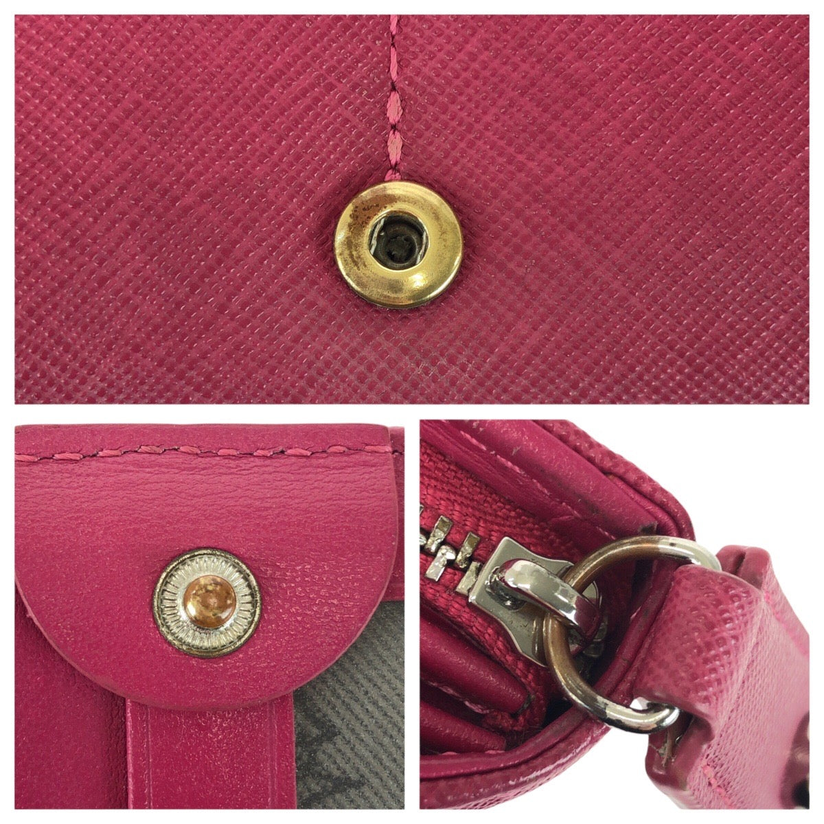 21339
Vivienne Westwood ヴィヴィアンウエストウッド ピンク シルバー金具 レザー 長財布 ロングウォレット レディース AB