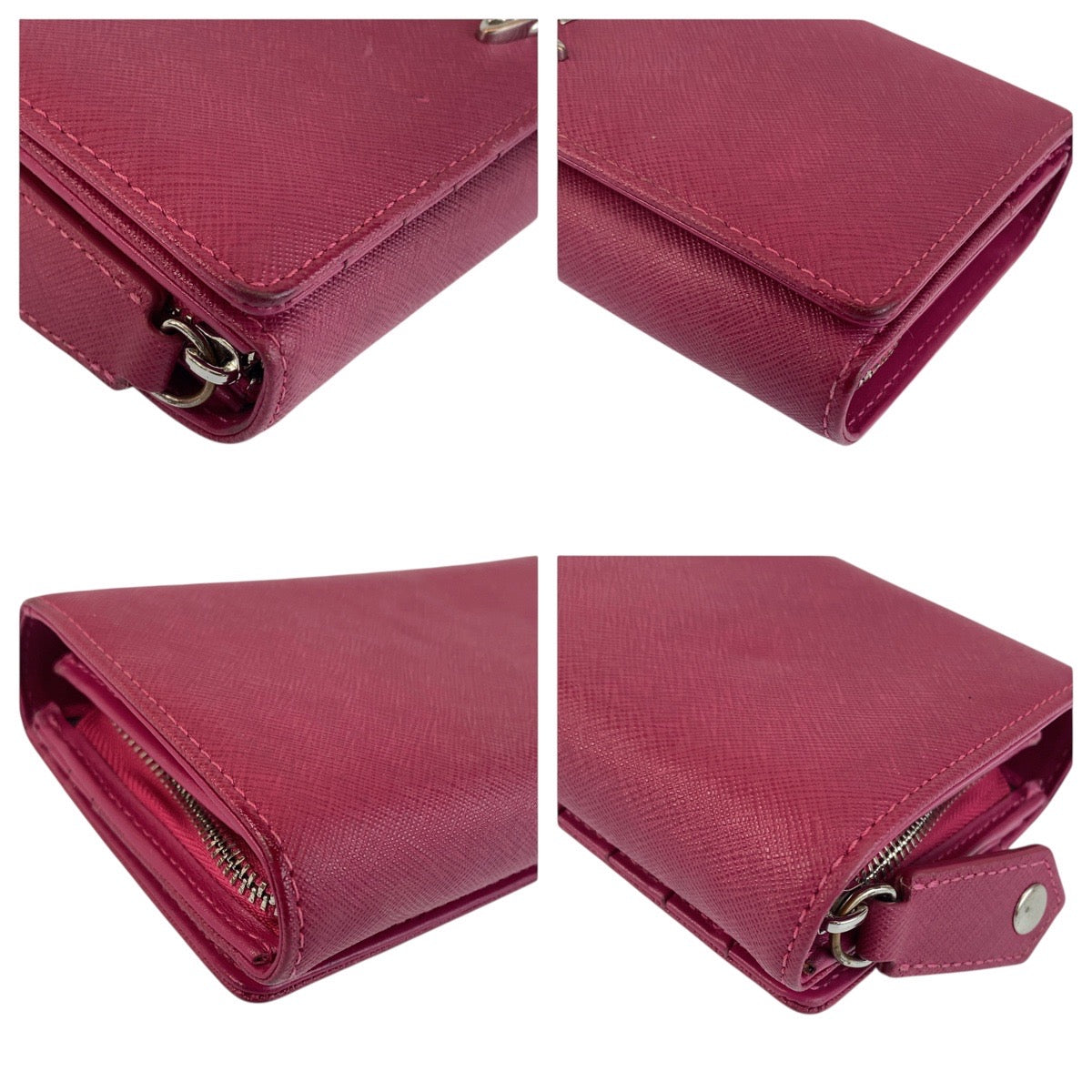 21339
Vivienne Westwood ヴィヴィアンウエストウッド ピンク シルバー金具 レザー 長財布 ロングウォレット レディース AB