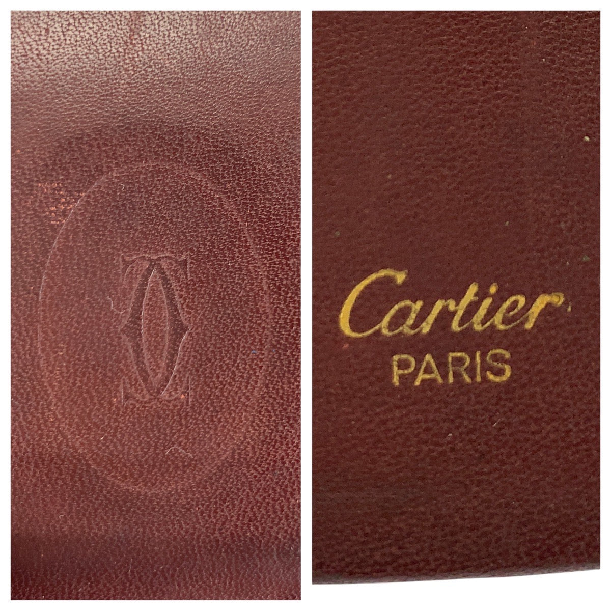 21340
CARTIER カルティエ マストライン ワインレッド ゴールド金具 レザー カードケース パスケース レディース B