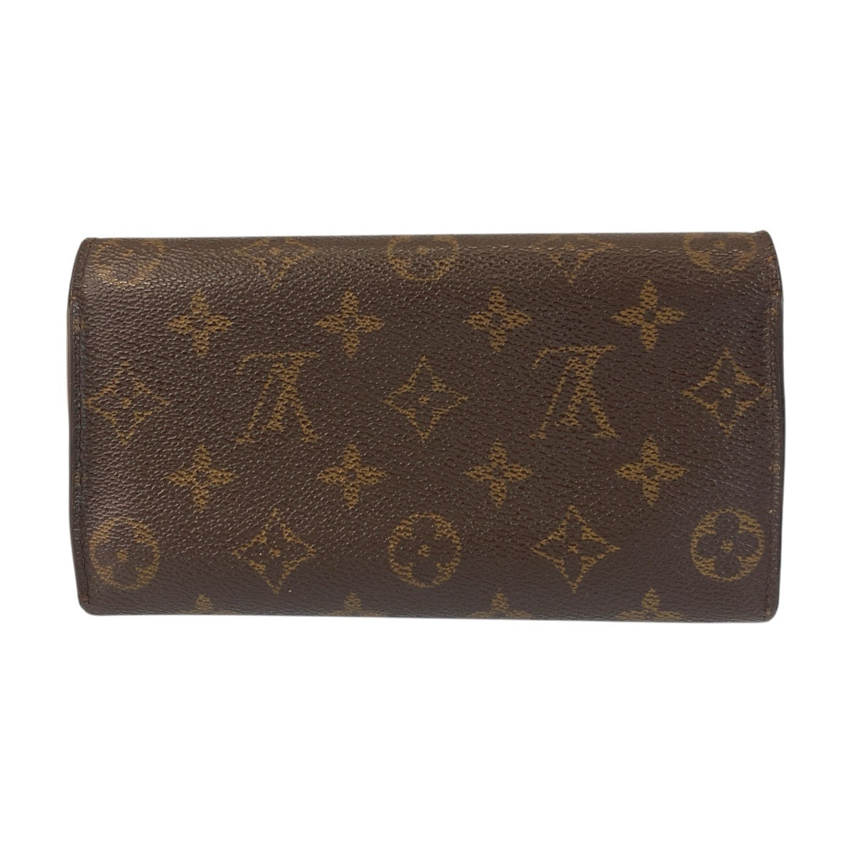 21343
LOUIS VUITTON ルイヴィトン モノグラム ポシェット ポルトモネ クレディ ブラウン ゴールド金具 PVC M61723 長財布 ロングウォレット レディース AB