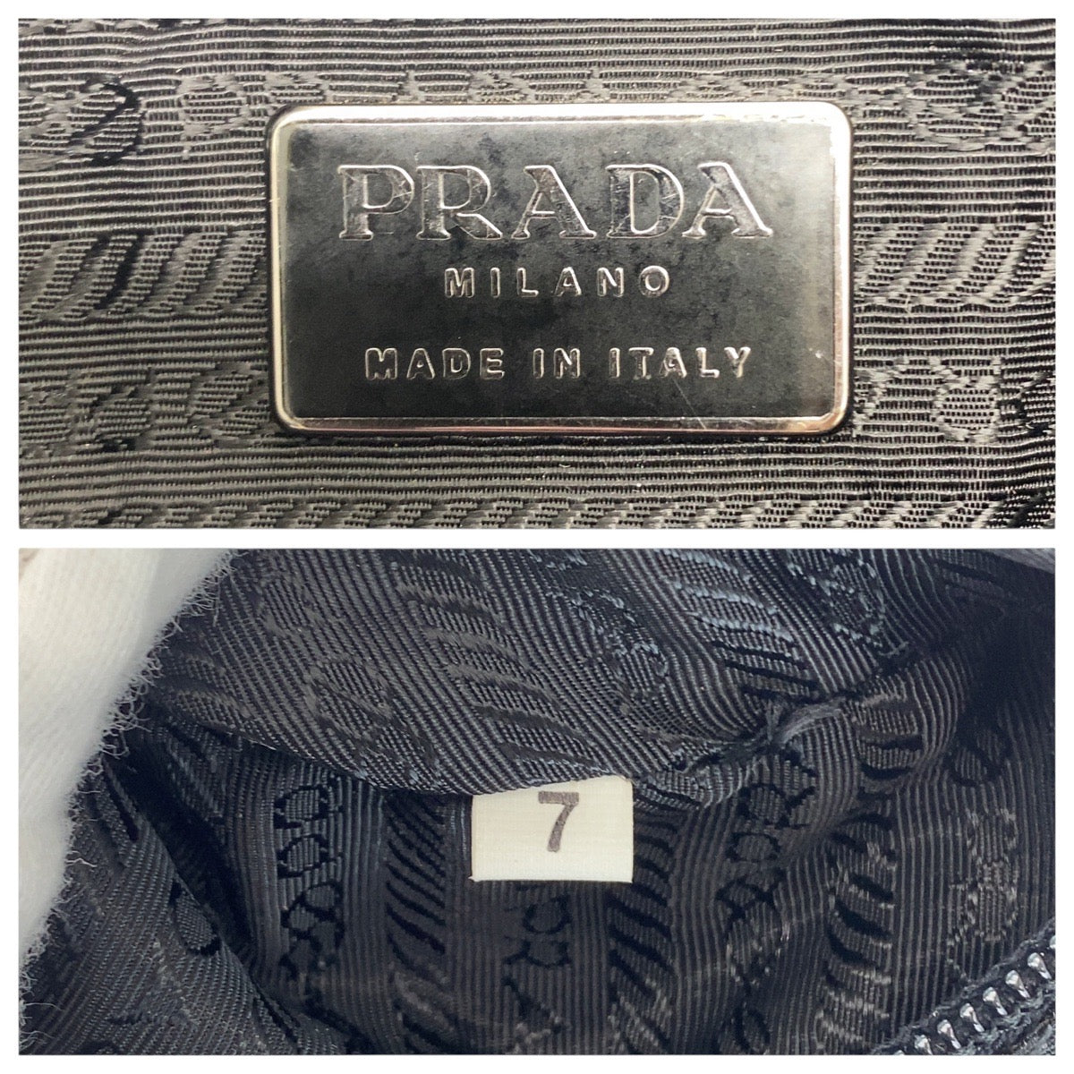 21379
PRADA プラダ テスート ブラック 黒 ガンメタ金具 ナイロン / レザー ショルダーバッグ メッセンジャーバッグ レディース ABP42