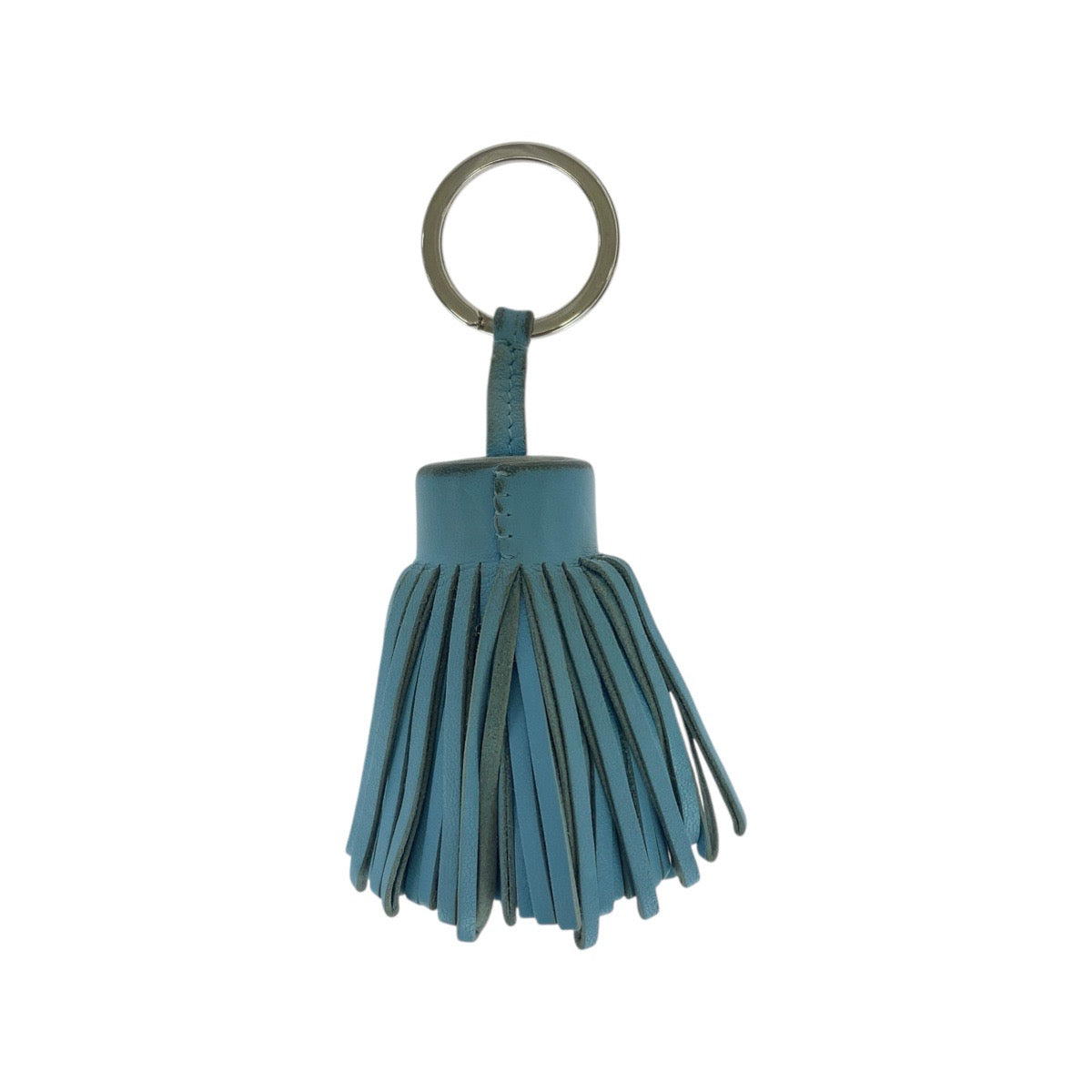 21380
HERMES エルメス カルメン ライトブルー シルバー金具 アニョーミロ キーホルダー チャーム レディース ABP21