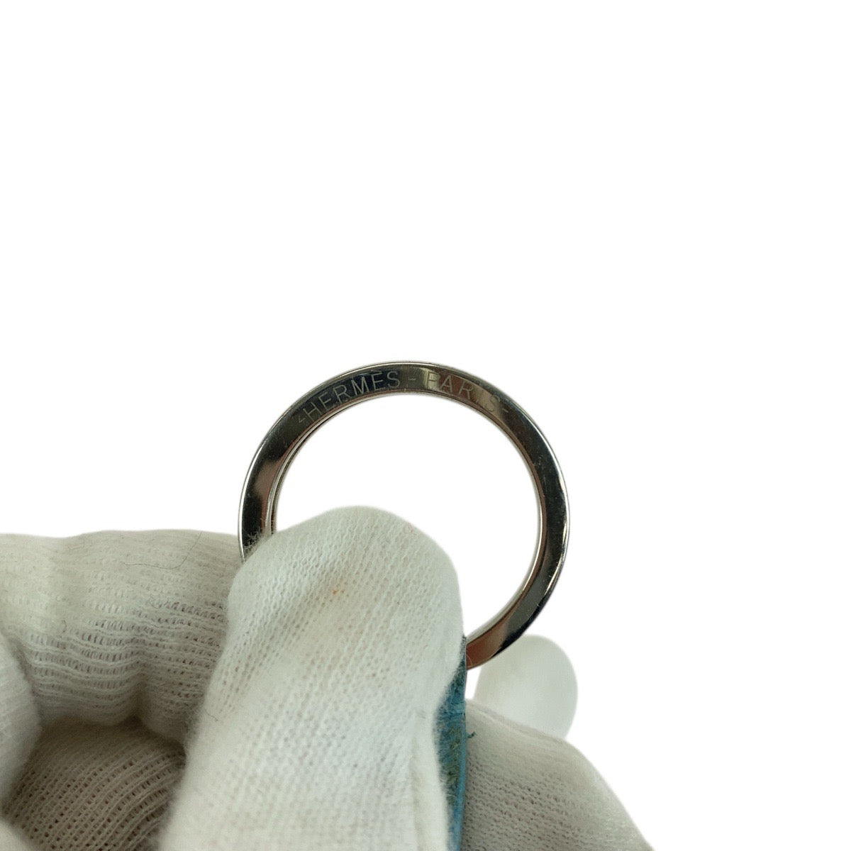 21380
HERMES エルメス カルメン ライトブルー シルバー金具 アニョーミロ キーホルダー チャーム レディース ABP21