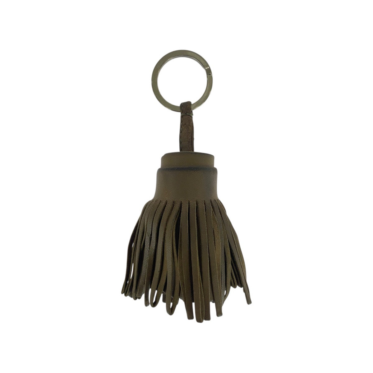 21381
HERMES エルメス カルメン ブラウン シルバー金具 アニョーミロ キーホルダー チャーム レディース AB16