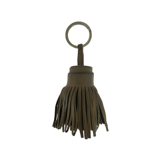 21381
HERMES エルメス カルメン ブラウン シルバー金具 アニョーミロ キーホルダー チャーム レディース AB16