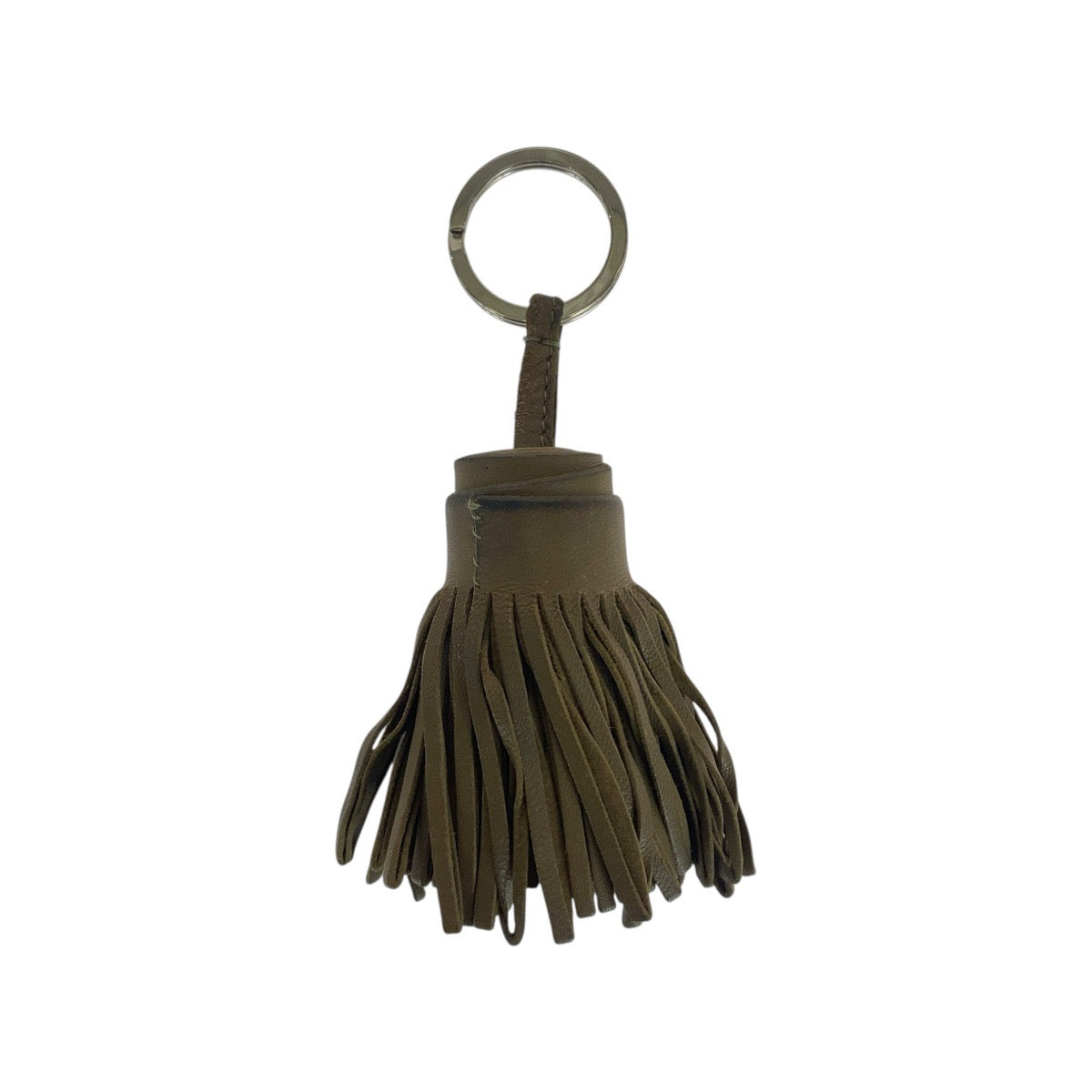 21381
HERMES エルメス カルメン ブラウン シルバー金具 アニョーミロ キーホルダー チャーム レディース AB16