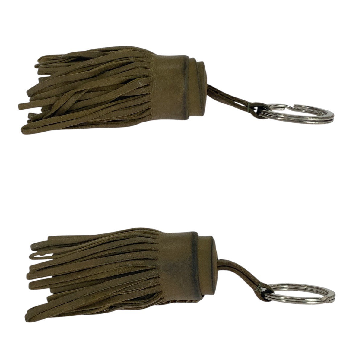 21381
HERMES エルメス カルメン ブラウン シルバー金具 アニョーミロ キーホルダー チャーム レディース AB16