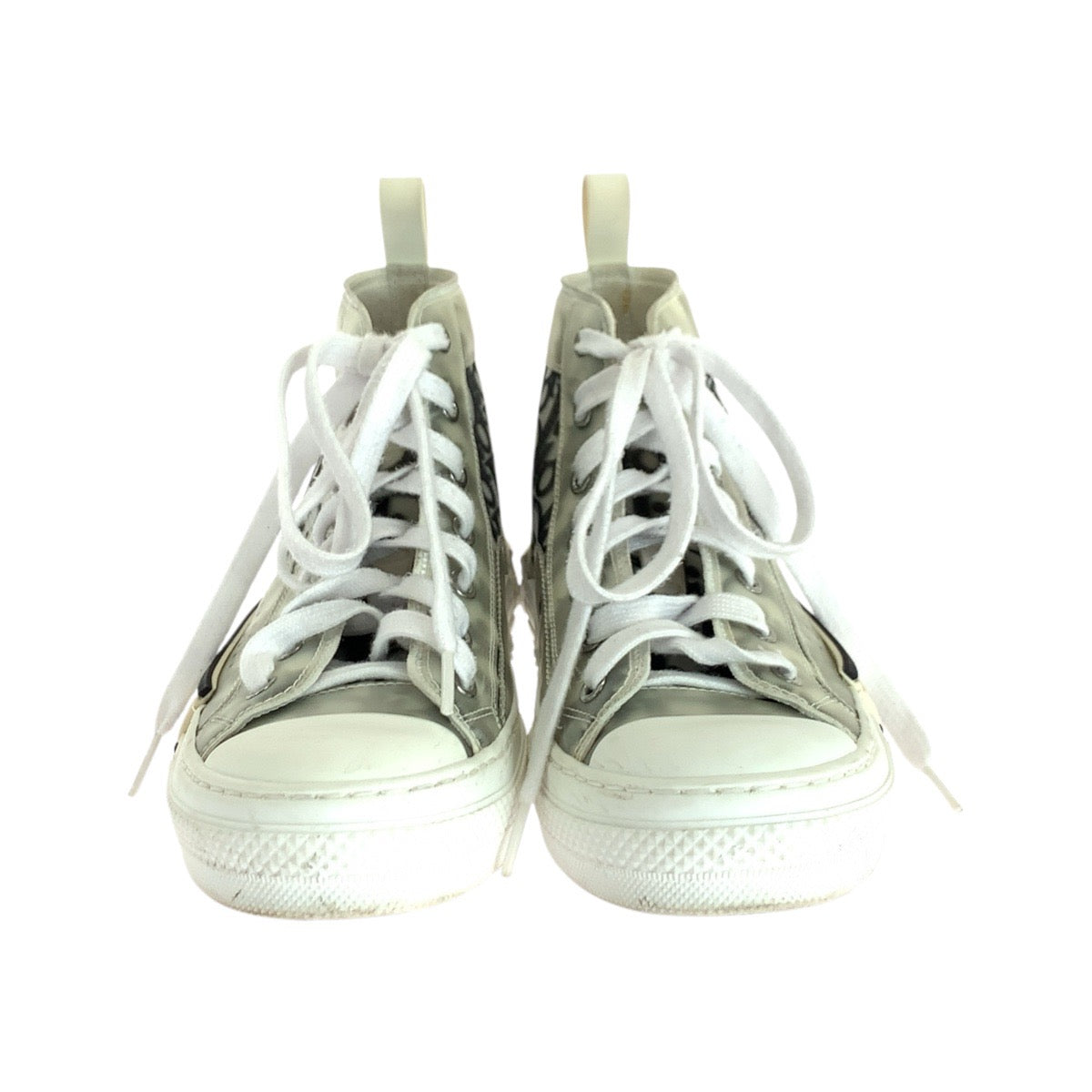 21392
Dior ディオール オブリーク ホワイト 白 ブラック ファブリック / ラバー スニーカー ハイカットスニーカー レディース ABP38