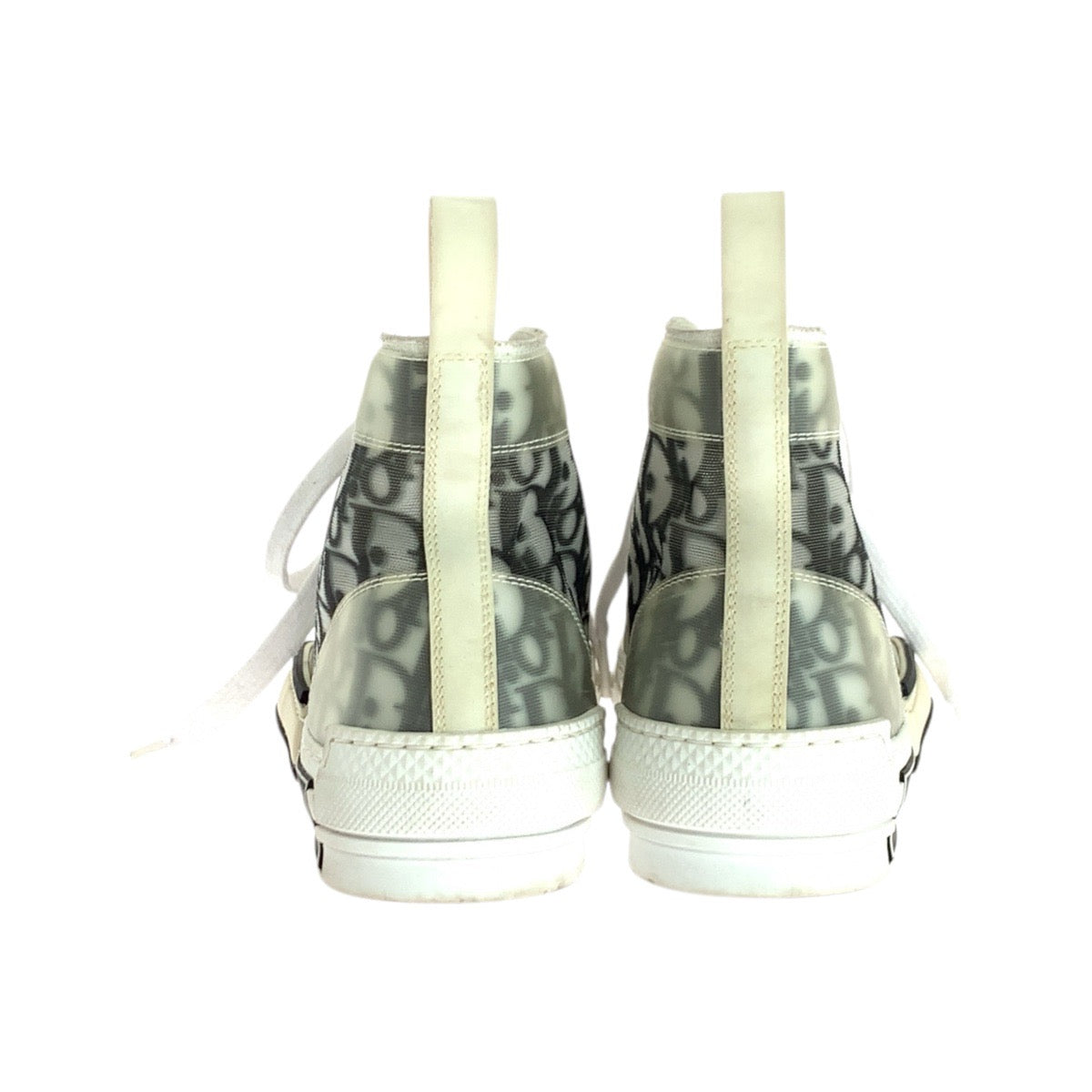 21392
Dior ディオール オブリーク ホワイト 白 ブラック ファブリック / ラバー スニーカー ハイカットスニーカー レディース ABP38