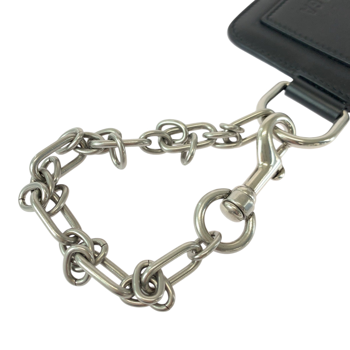 21393
BALENCIAGA バレンシアガ ロゴ ブラック シルバー金具 レザー 655594 チェーン付きコインケース フラグメントケース カードケース メンズ ABP40