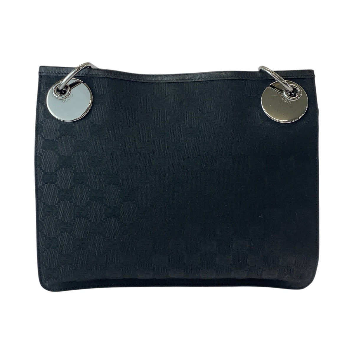 21404
GUCCI グッチ ブラック 黒 シルバー金具 GGキャンバス / レザー 120841 ショルダーバッグ メッセンジャーバッグ レディース ABP40