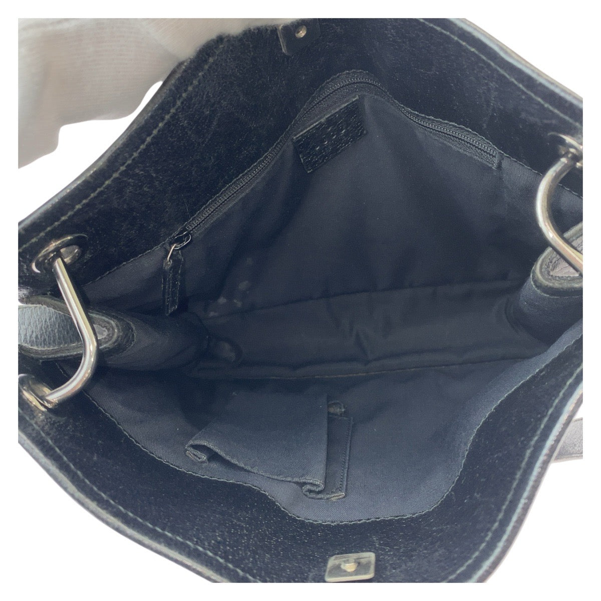 21404
GUCCI グッチ ブラック 黒 シルバー金具 GGキャンバス / レザー 120841 ショルダーバッグ メッセンジャーバッグ レディース ABP40